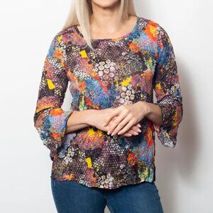 Snoskins Crinkle Ballet Blouse in Beebop Large